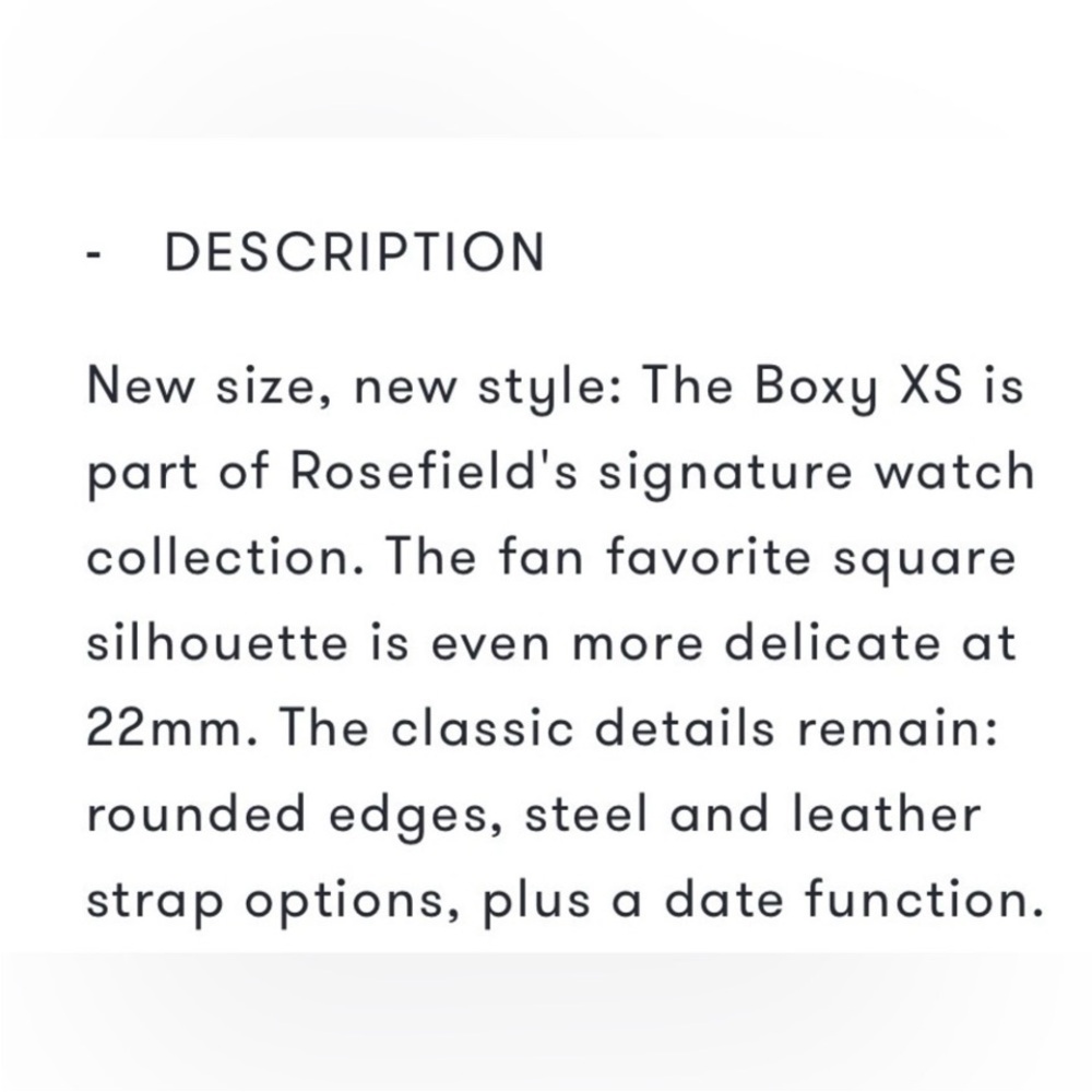 Rosefield Gold Mesh Boxy Watch - Picture 10 of 12